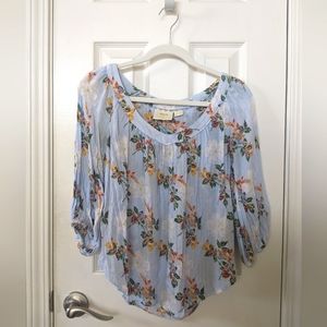 Anthropologie Maeve Floral Top